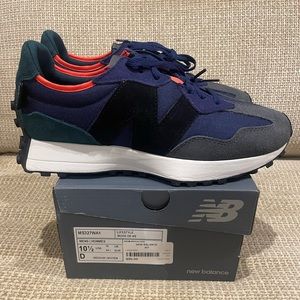 New Balance 327 Storm Blue Black Cordura MS327WA1 Runner Trainer